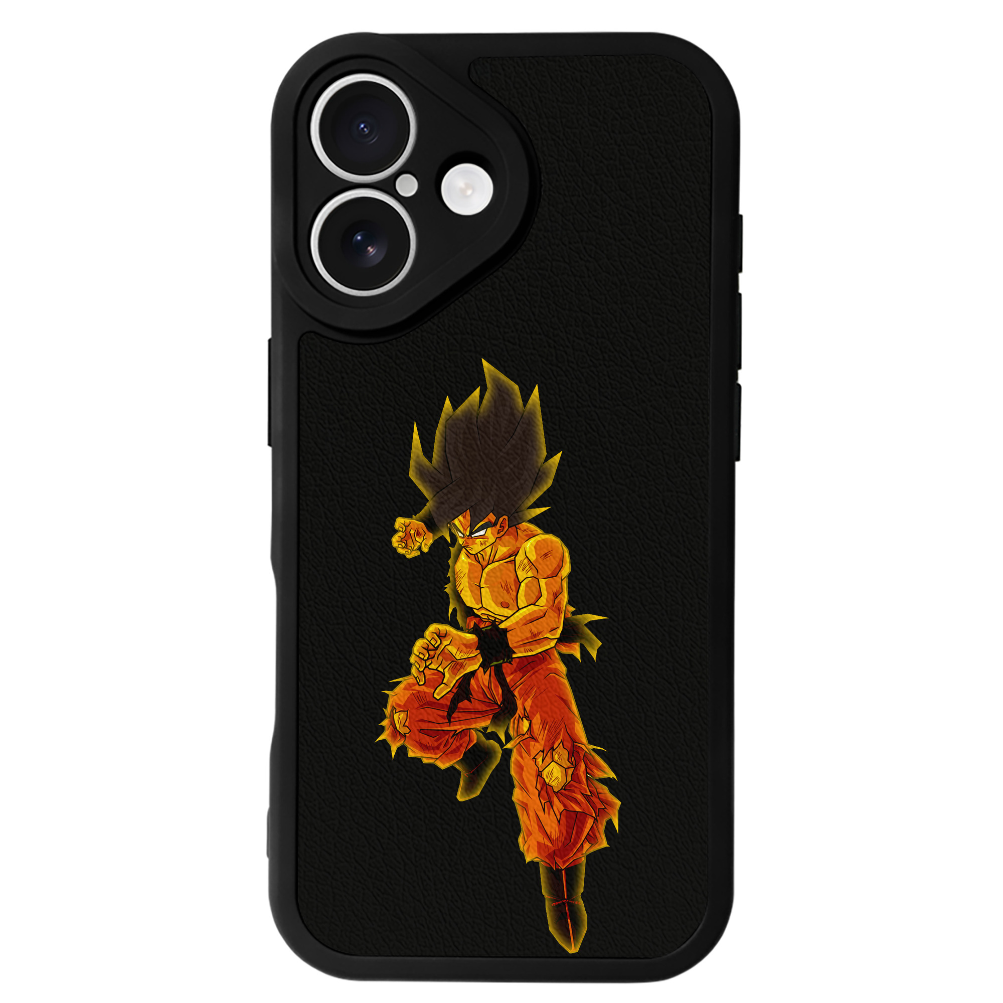 （画像用） ドラゴンボール 孫 悟飯（そんごはん）DRAGON BALL Son Gohan 【iPhone 16シリーズ対応】シリコンスマホケース（レザー調） 材質：シリコン